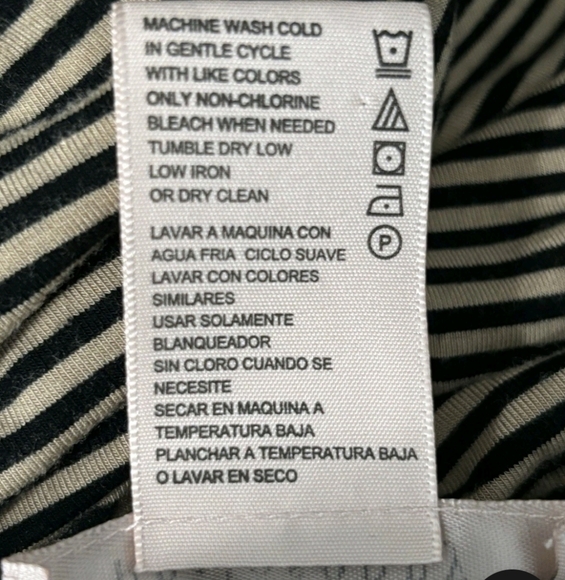 NWT $68 Philosophy Striped Black and Brown Women's Top Various Sizes - Picture 2 of 4